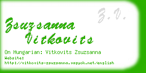 zsuzsanna vitkovits business card